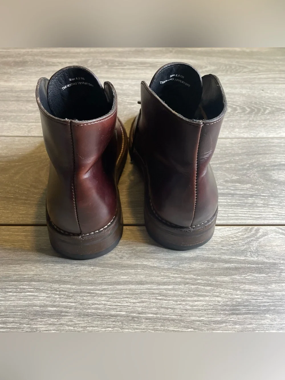 Thursday Boot Co. Everyday CHUKKA  Leather Boots Shoes Dark Brown Men’s Sz 8.5